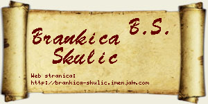 Brankica Skulić vizit kartica